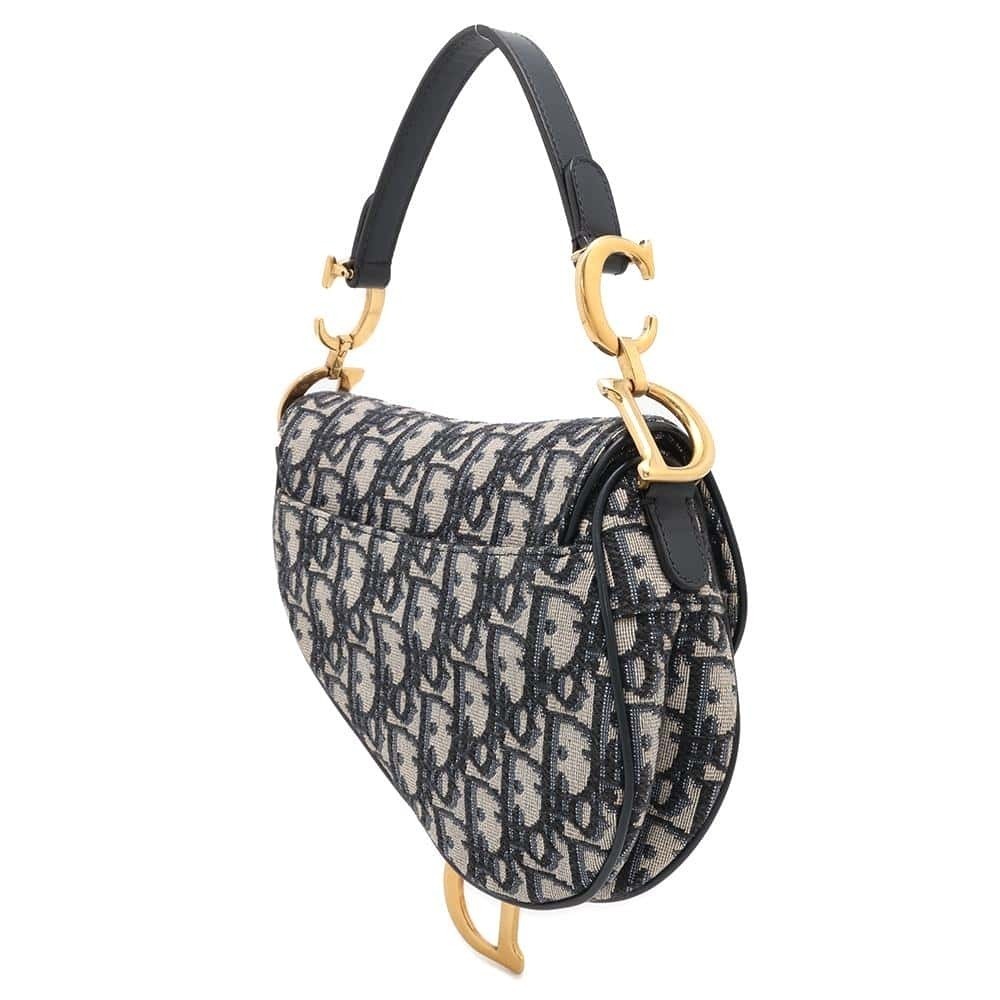 Dior Oblique Christian Saddle Handbag